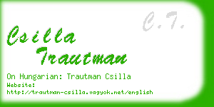csilla trautman business card